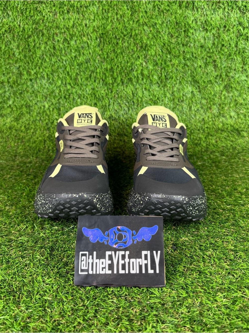 NEW VANS Crosspath Low MTE Black Brown Yellow Hiking Shoes Men’s 7 Women’s 8.5 - Picture 2 of 6